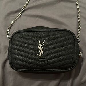 Mini YSL quilted leather.